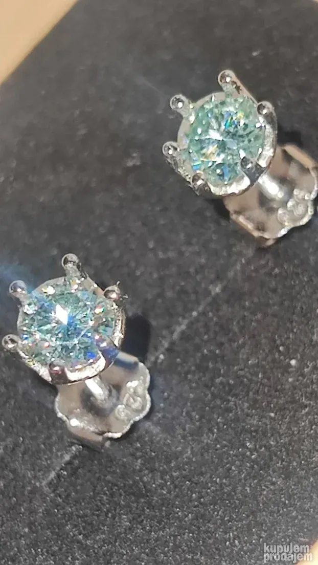 S925 mindjuse Mojsanit Dijamant 0,5CT - 5mm + GRA