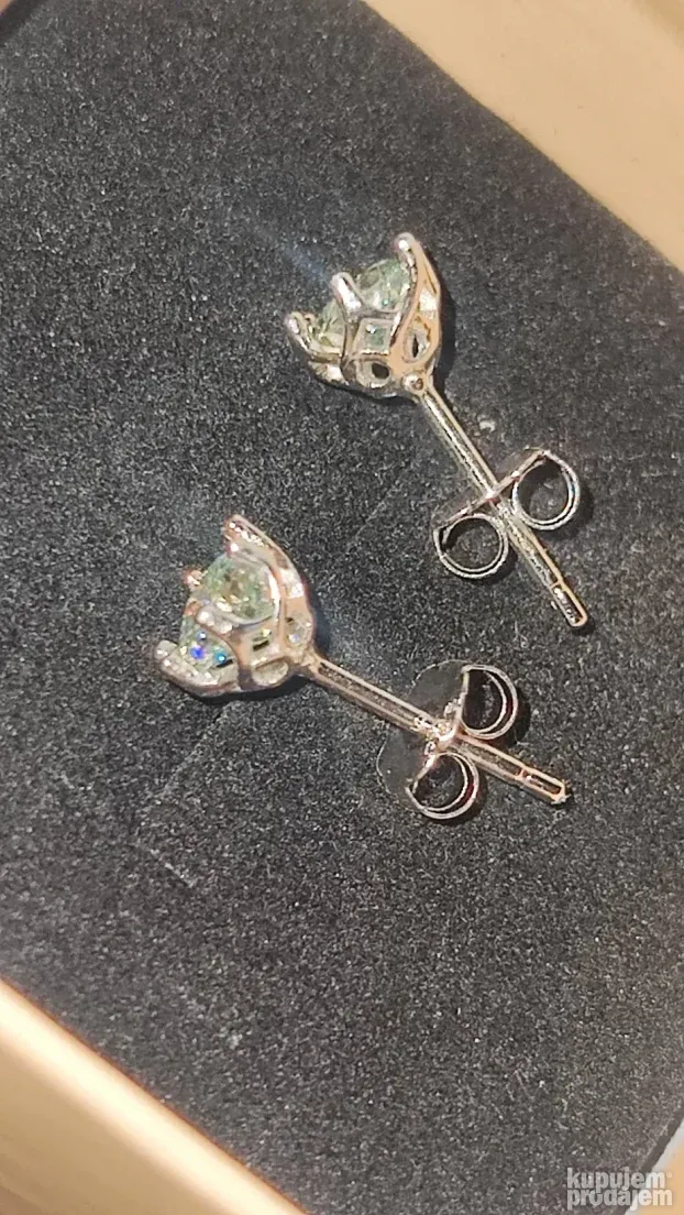 S925 mindjuse Mojsanit Dijamant 0,5CT - 5mm + GRA