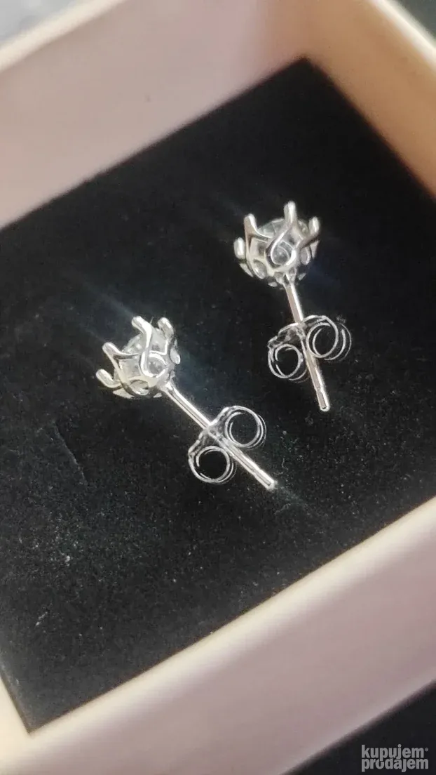 S925 mindjuse Mojsanit Dijamant 0,5CT - 5mm + GRA