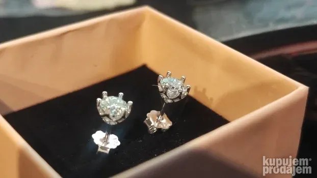 S925 mindjuse Mojsanit Dijamant 0,5CT - 5mm + GRA