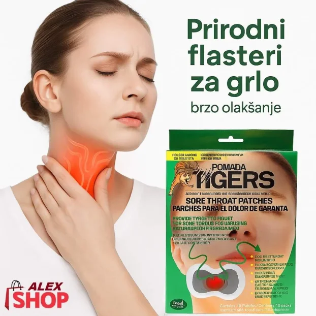 Flasteri za grlo brzo olakšanje i ublažavanje bola kod dece