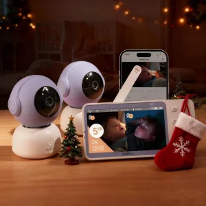 Boifun 2K Baby Monitor bebi monitor 2 kamere