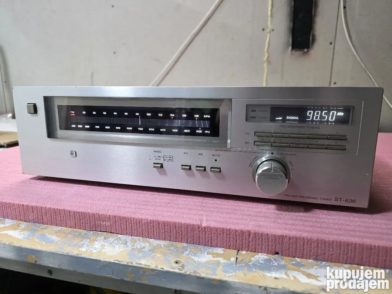 ST-636 Sony Tuner Preliminary Supplement vidéo SONY ST-636 FM-AM