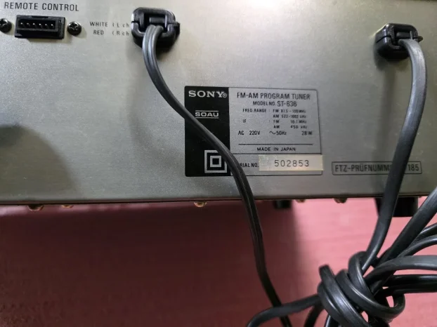 Sony ST 636 Vintage Stereo Tuner - KupujemProdajem