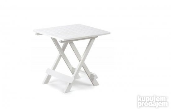 Baštenski sto plastični 44 x 44 x 50cm beli Adige