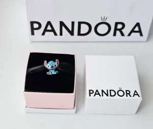 PANDORA srebrni Disney Plavi Stitch privezak