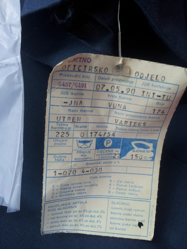 Dve podoficirske bluze Ratnog vazduhoplovstva