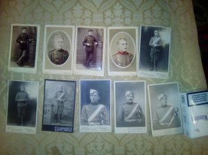 Fotografije vojnika - kartonke
