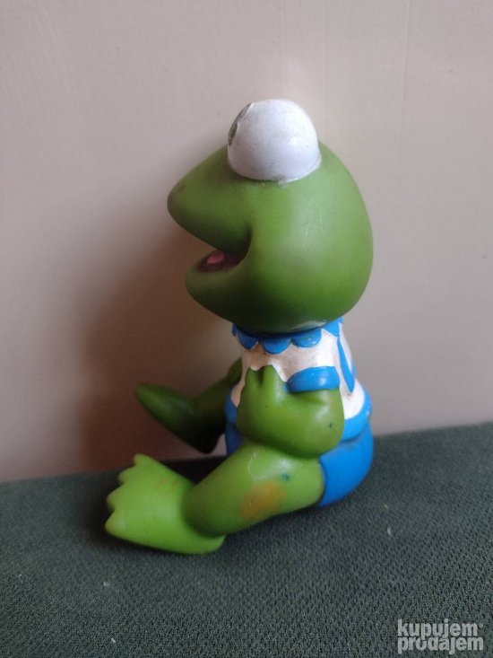 stara gumena igracka kermit mapet beba