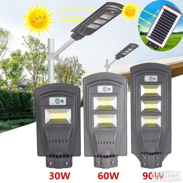 Solarni LED reflektor za uličnu rasvetu stubno kačenje