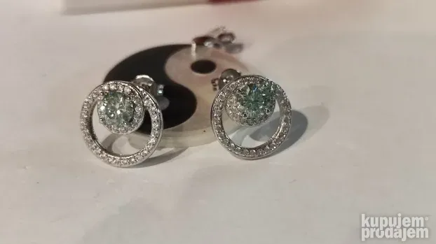 TOP 9 S925 mindjuse Mojsanit Dijamanti 0,5CT - 5mm X 2