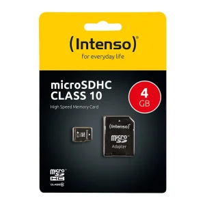 Micro SD kartica INTENSO 4GB Class 10(SDHC&SDXC)sa adapterom