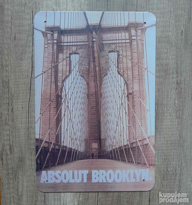 Metalna tabla ABSolut BROOKLYN