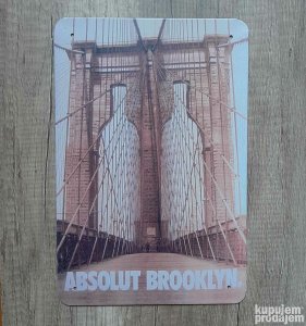 Metalna tabla ABSolut BROOKLYN