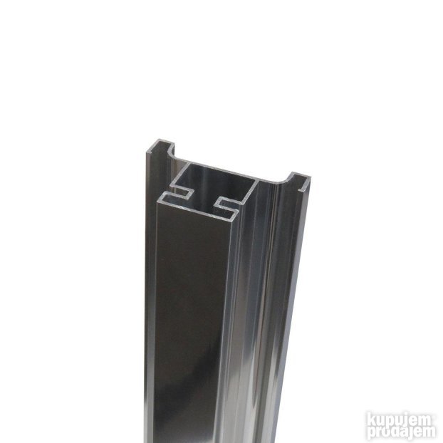 RU U GL 026 Ugradni Profil - Ručica Rukohavt AL Srebro Sjaj