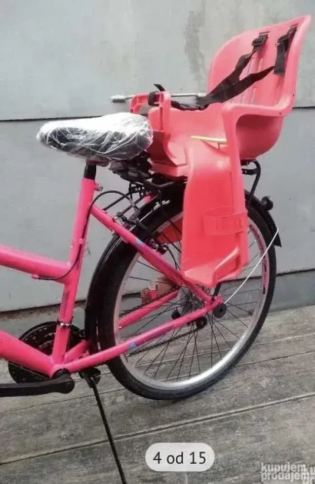 Zadnje dečije sedište za bicikli na paktreger