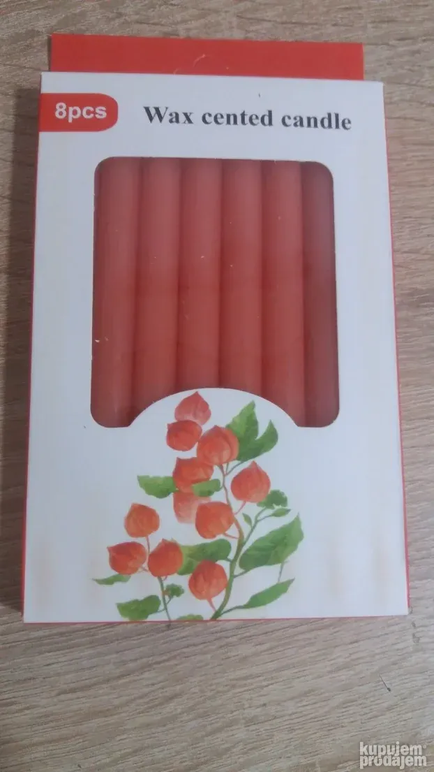 MIRIŠLJAVE Sveće Set 8 komada 14 cm