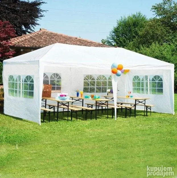 Tende paviljoni 3x6m i 3x9m sa bocnim stranama NA STANJU