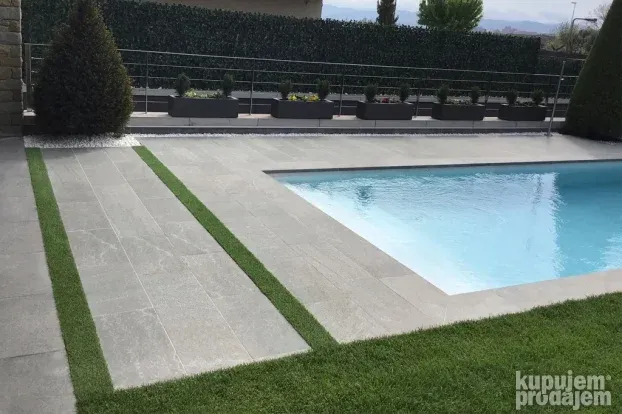 Bazenska Porcelanska pločica Serena Nero Anti-Slip