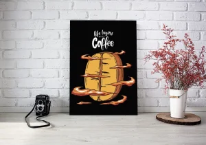 Life Begin after Coffee - Slika - Razne dimenzije