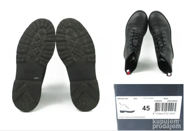 Tommy Hilfiger cipele čizme KOŽA  T4139
