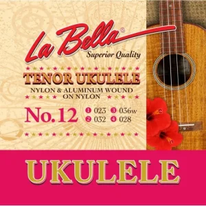 La Bella No.12 Tenor Ukulele Clear Nylon String Set