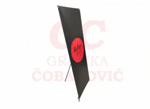 X baner konstrukcija / 60x160cm i 80x180cm