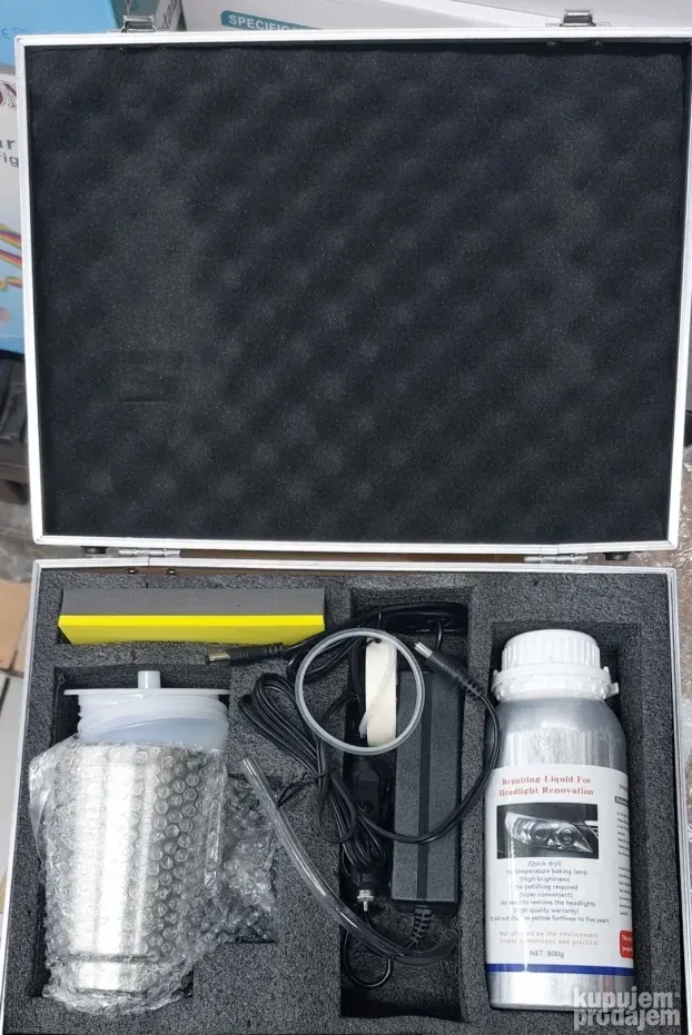 Set za poliranje farova polimer LAKIRANJE NoVifar3000d kofer