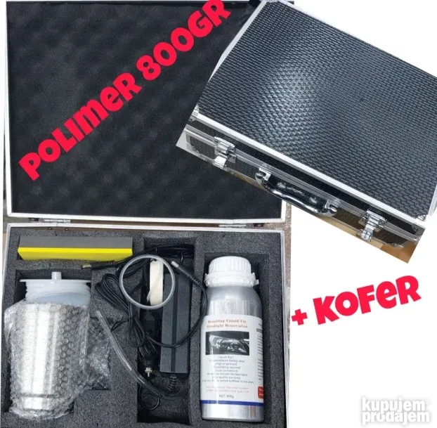 Set za poliranje farova polimer LAKIRANJE NoVifar3000d kofer