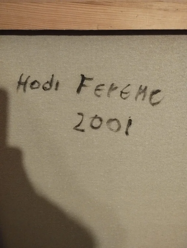 Hodi Ferenc-portret naslikao svoju zenu-120x90cm