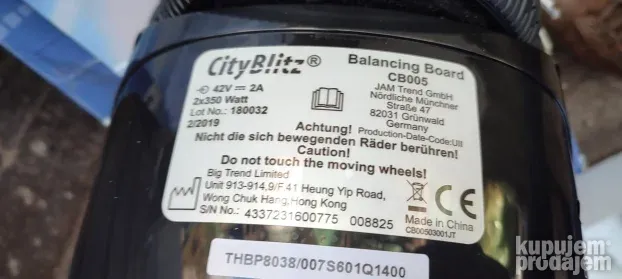 Hoverboard City Blitz Balancing Board Cityblitz CB017 Smart