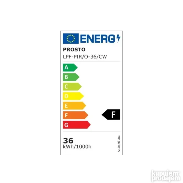 LED plafonjera sa senzorom pokreta 36W
