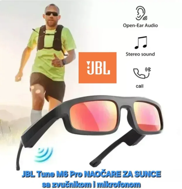 JBL Tune M6 Pro NAOČARE ZA SUNCE sa zvučnikom i mikrofonom