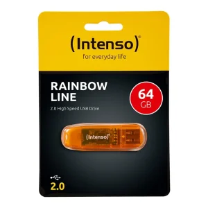 USB Flash drive INTENSO 64GB Hi-Speed USB 2.0 Rainbow Line R