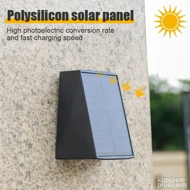 SOLARNA ZIDNA LAMPA solarna lampa za dvoriste dekorativno