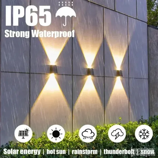 SOLARNA ZIDNA LAMPA solarna lampa za dvoriste dekorativno