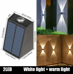 SOLARNA ZIDNA LAMPA solarna lampa za dvoriste dekorativno