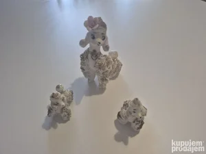 Keramička figura Špageti pudla