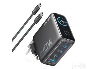 ANKER 140W zidni punjac 4-porta (3x USB-C, 1x USB-A), tamno