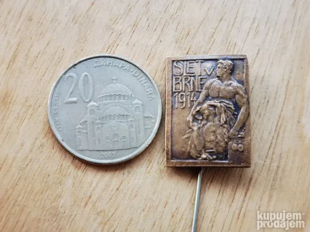 Znacka Slet v Brne 1914