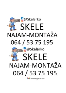 Ramovska i cevasta SKELA/ NAJAM,montaža