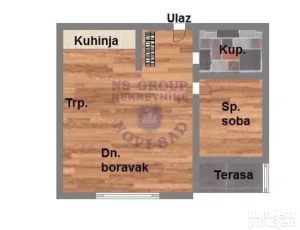 Bulevar patrijarha Pavla, 1.5 jednoiposoban, 38 m²