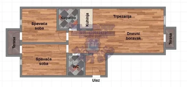 Socijalno, 3.0 trosoban, 66 m²