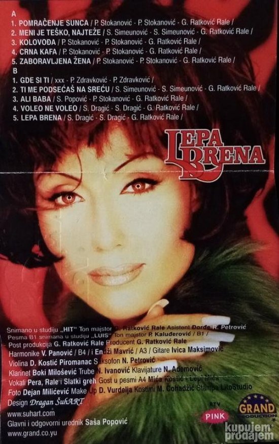 Lepa Brena & Slatki Greh-Pomracenje Sunca (2000) Kaseta
