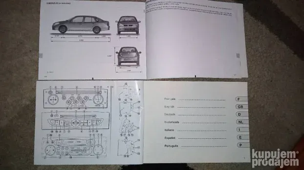 Uputstvo za upotrebu Renault thalia Talija reno 2008-2013