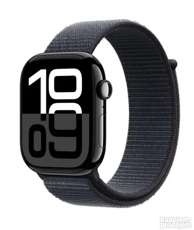 Apple Watch Series 10 46mm Jet Black Ink Sport Loop