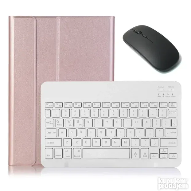 Futrola sa tastaturom i misem za ipad 7 10.2roze