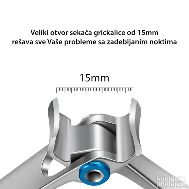 VELIKA grickalica za debele urasle nokte otvor sekača 15mm