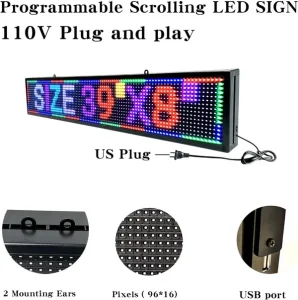 LED svetleca reklama RGB 100cm x 20cm