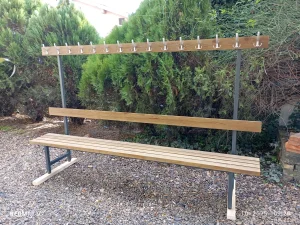 klupa sa čivilukom 300 cm, klupa za svlačionice